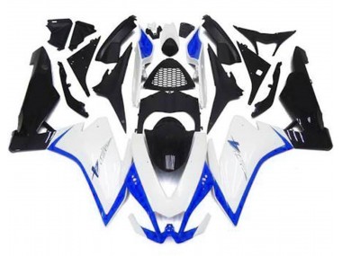 Gloss White & Blue 2010-2015 Aprilia RSV4 1000 Fairings Factory