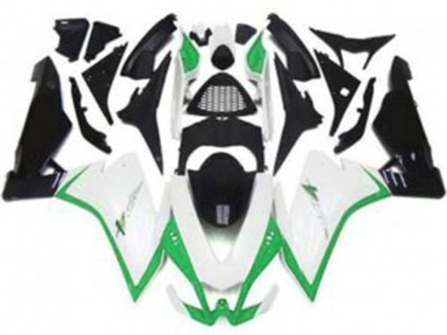 Gloss White & Green 2010-2015 Aprilia RSV4 1000 Fairings Factory