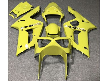 Gloss Yellow 2003-2004 Kawasaki ZX6R Fairings Factory