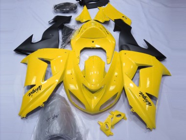 Gloss Yellow 2006-2007 Kawasaki ZX10R Fairings Factory