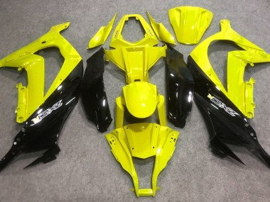 Gloss Yellow and Black 2016-2019 Kawasaki ZX10R Fairings Factory