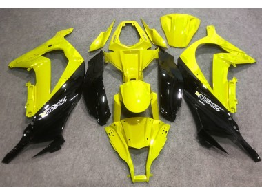 Gloss Yellow and Black 2016-2019 Kawasaki ZX10R Fairings Factory