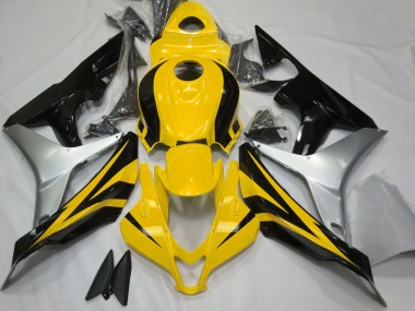 Gloss Yellow Silver and Black 2007-2008 Honda CBR600RR Fairings Factory