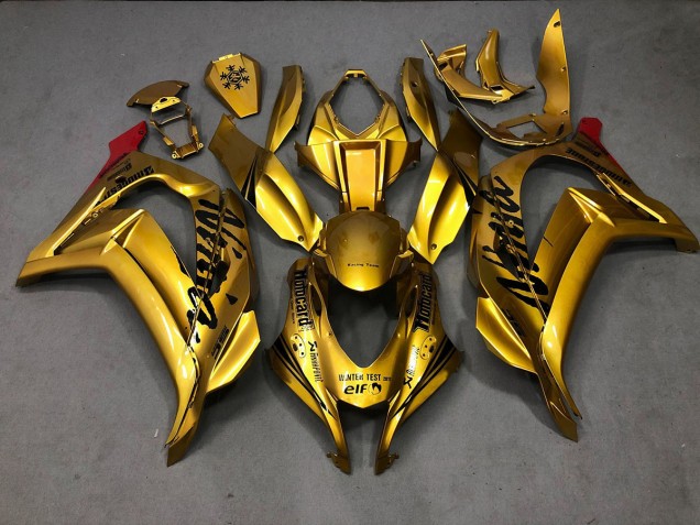 Gold 2016-2019 Kawasaki ZX10R Fairings Factory