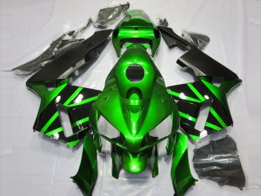 Green and Black 2005-2006 Honda CBR600RR Fairings Factory