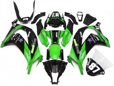 Green and Black 2016-2019 Kawasaki ZX10R Fairings Factory