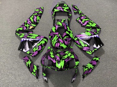 Green and Pink Camo 2003-2004 Honda CBR600RR Fairings Factory