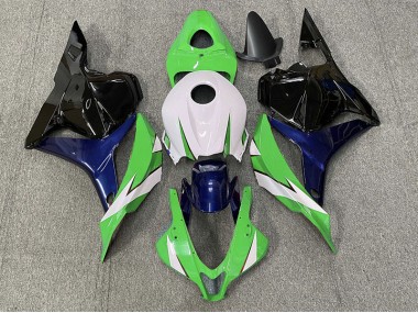 Green and White 2009-2012 Honda CBR600RR Fairings Factory