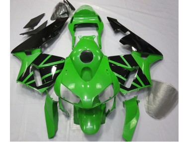 Green Black No Decals 2003-2004 Honda CBR600RR Fairings Factory