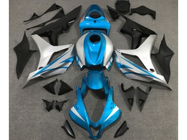 Light Blue and Silver OEM Style 2007-2008 Honda CBR600RR Fairings Factory