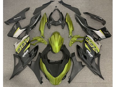 Liquid Yellow and Gray 2018-2020 Kawasaki Ninja 400 Fairings Factory