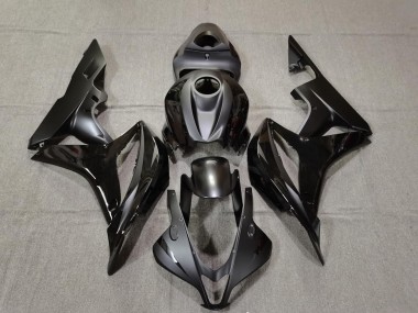 Matte and Gloss Black 2007-2008 Honda CBR600RR Fairings Factory