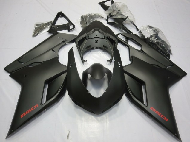 Matte Black 2007-2012 Ducati 848 1098 1198 Fairings Factory