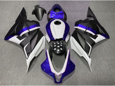 Matte Black and Dark Blue Star 2009-2012 Honda CBR600RR Fairings Factory