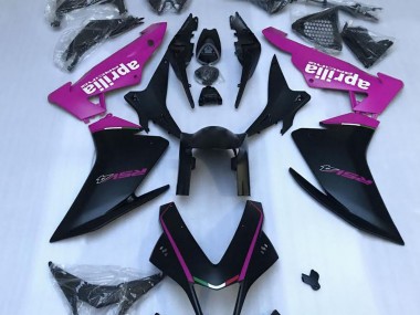 Matte Black & Pink 2010-2015 Aprilia RSV4 1000 Fairings Factory