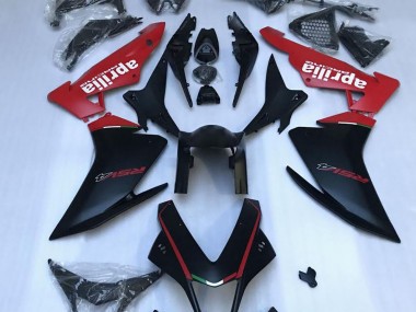 Matte Black & Red 2010-2015 Aprilia RSV4 1000 Fairings Factory