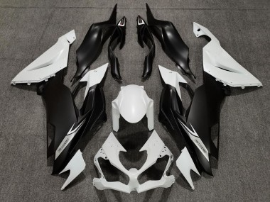 Matte Pearl White and Black 2019-2020 Kawasaki ZX6R Fairings Factory