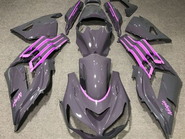 Nardo Gray & Pink 2012-2019 Kawasaki ZX14R Fairings Factory