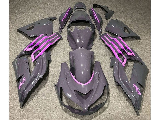 Nardo Gray & Pink 2012-2019 Kawasaki ZX14R Fairings Factory