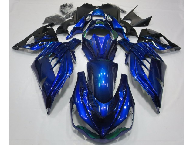 Ocean Blue Gloss 2012-2019 Kawasaki ZX14R Fairings Factory