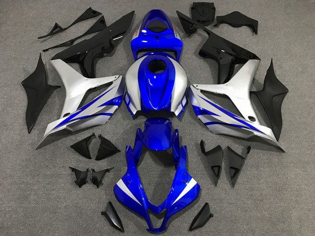 OEM Style Blue and Silver 2007-2008 Honda CBR600RR Fairings Factory