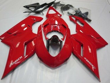 OEM Style Gloss Red 2007-2012 Ducati 848 1098 1198 Fairings Factory