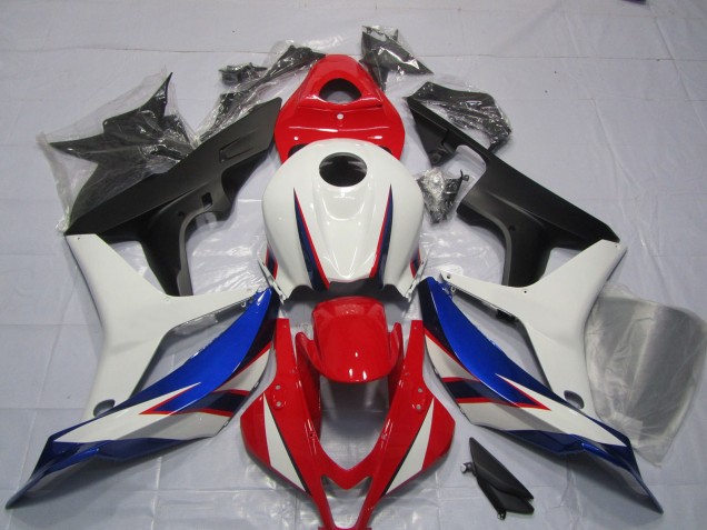 OEM White Red Blue Style Design 2007-2008 Honda CBR600RR Fairings Factory