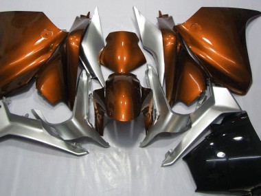 Orange and Silver 2010-2013 Honda VFR1200 Fairings Factory