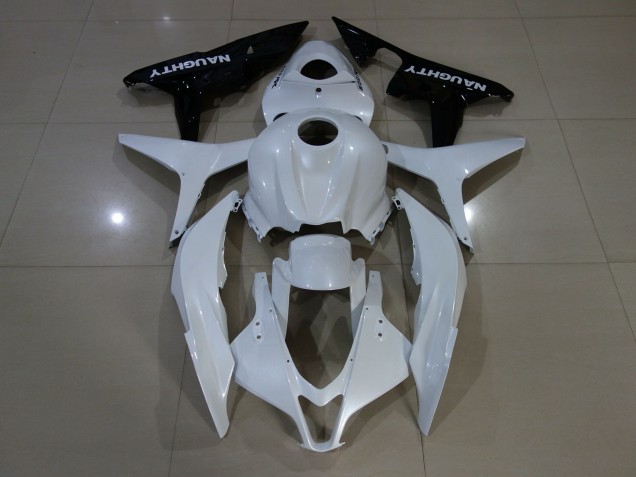 Pearl White 2007-2008 Honda CBR600RR Fairings Factory