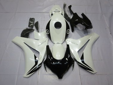 Pearl White and Black 2008-2011 Honda CBR1000RR Fairings Factory