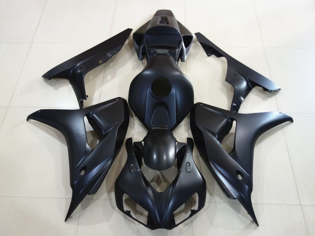 Plain Matte Black 2006-2007 Honda CBR1000RR Fairings Factory