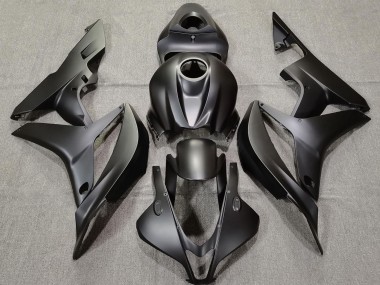 Plain Matte Black 2007-2008 Honda CBR600RR Fairings Factory