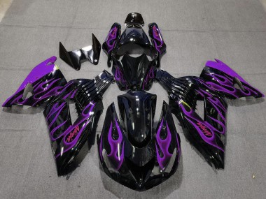 Purple Flame 2006-2011 Kawasaki ZX14R Fairings Factory