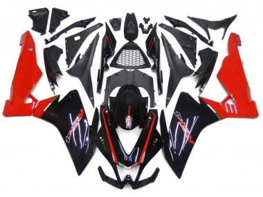 Red and Black 2010-2015 Aprilia RSV4 1000 Fairings Factory