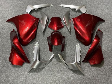 Red and Silver 2010-2013 Honda VFR1200 Fairings Factory