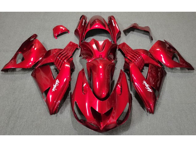 Red Gloss 2006-2011 Kawasaki ZX14R Fairings Factory