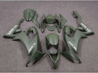 US Army Matte Green 2008-2010 Kawasaki ZX10R Fairings Factory