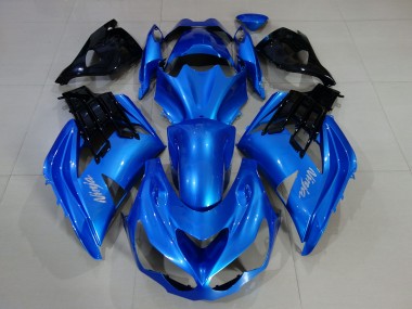 Vibrant Blue & Gloss Black 2012-2019 Kawasaki ZX14R Fairings Factory